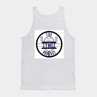 Tymez Podcast White, Blue, and Black Tank Top